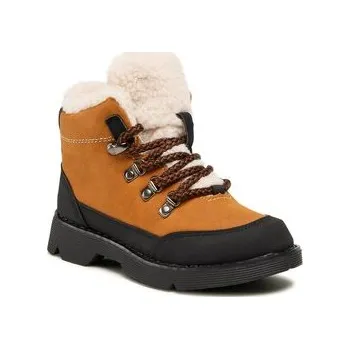 Dámské kozačky Kozačky Action Boy CM211224-18 Hnědá 31