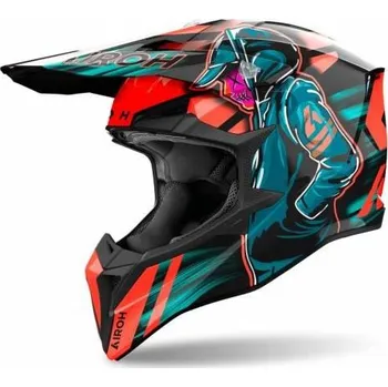 Motodoplněk Přilba WRAAAP Cyber, AIROH (lesklá oranžová) 2026 M