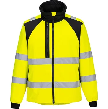 pracovní bunda PORTWEST Bunda CD875 WX2 Eco Hi-Vis, softshellová, výstražná POR-CD875YBRXL XL Žlutá/černá