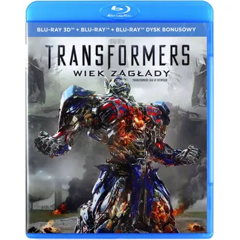 TRANSFORMERS 4: WIEK ZAGŁADY -3D BLU RAY + 2x BD Blu-ray 3D disk