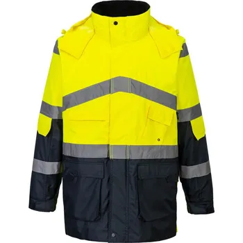 pracovní bunda PORTWEST Bunda Hi-Vis S760, reflexní POR-S760YNRXXL 2XL Žlutá/navy