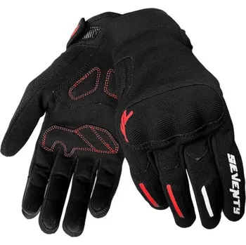 Moto rukavice SEVENTY DEGREES Rukavice na motorku Seventy Degrees SD-C40 Asphalt černo-červené 3XL