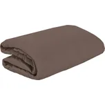 Prodloužené jersey prostěradlo EKONOM 200x220 cm hnědé