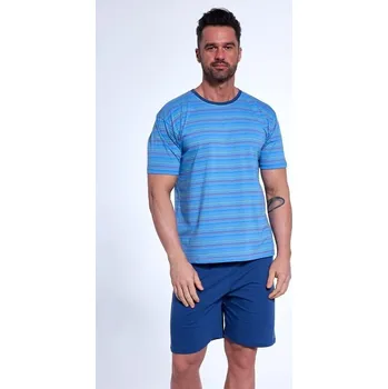 Pánské pyžamo Pyžamo Cornette Various 338/47 kr/r S-2XL pánské modrozelená L