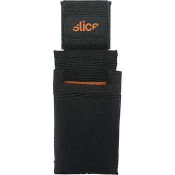 Penál Černo-oranžové pouzdro SLICE - 19,8 x 7,5 x 3,8 cm