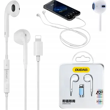 Sluchátka SLUCHÁTKA DO UŠÍ S Lightning Kabelem 1,2m DRÁTOVÁ SPORTOVNÍ