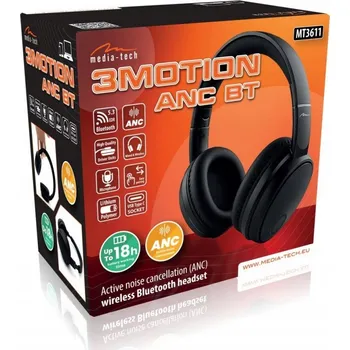 Sluchátka Bezdrátová sluchátka přes uši Media-tech MT3611