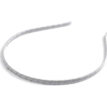 Náramek Saténová čelenka do vlasů, velké, 26 šedá světlá