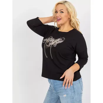 Dámská košile Halenka RV BZ 8554.01P černá jedna velikost