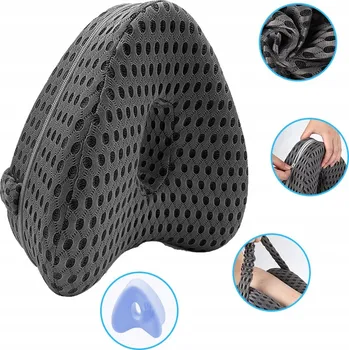 Polštář Ortopedický polštář mezi kolena šedá 23 cm x 23 cm