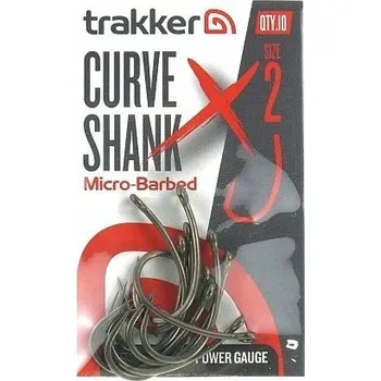 Rybářský háček Háčky s protihrotem na kapry Trakker Curve Shank XS s mikro protihrotem, vel. 2
