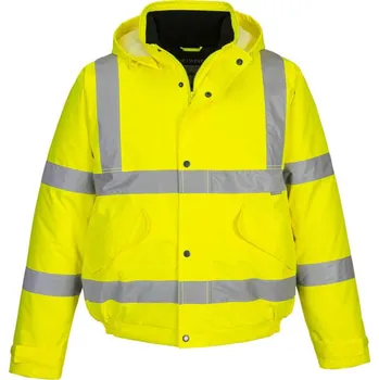 pracovní bunda PORTWEST Bunda bomber S463 Hi-Vis, zateplená, nepromokavá, reflexní POR-S463YERXXXL 3XL Žlutá