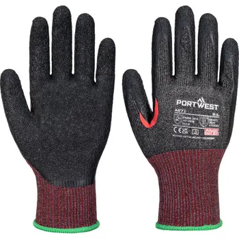 Pracovní rukavice PORTWEST Rukavice A671 - CT200 AHR13, latexové, neprořezné POR-A671K8RXXL 2XL Černá