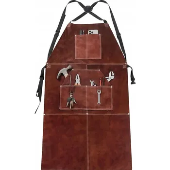 Pracovní oblečení KOŽENÁ ZÁSTĚRA Z HOVĚZÍ KŮŽE, LÍCOVÁ, SVAŘOVACÍ PRO SVAŘEČE