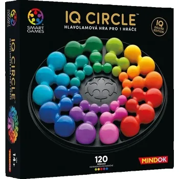Společenská hra MINDOK Hlavolamová hra SMART GAMES IQ Deluxe-Circle 120 rébusů | 906524
