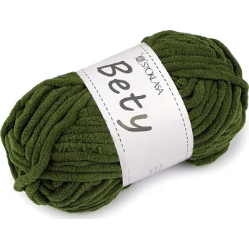 Příze Pletací žinylková příze Bety 100 g, střední, 7 (26) zelená