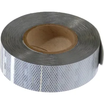 Bílá plná reflexní páska - 5 cm