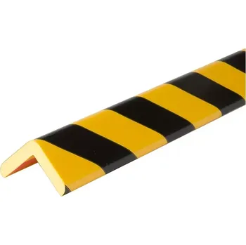 Dětská zábrana Černo-žlutá pěnová ochrana rohů zdí, stěn typ H+ - 100 x 6,3 x 6,3 cm