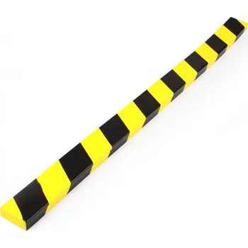 Dětská zábrana Černo-žlutá pěnová samolepící ochrana zdí, stěn (pás) - 100 x 6 x 2 cm