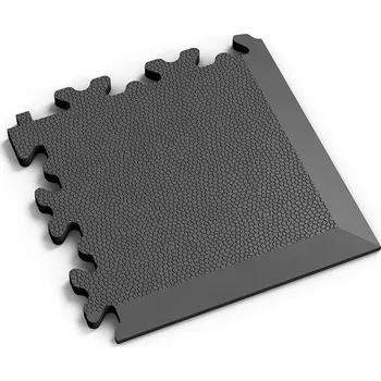 vinylová podlaha Grafitový vinylový rohový nájezd 2026 (kůže), Fortelock - 14 x 14 x 0,7 cm