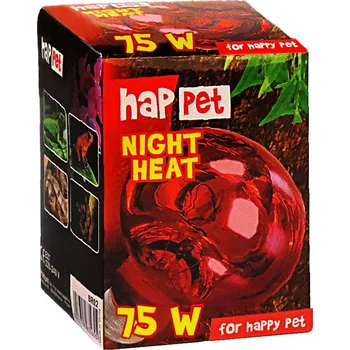 Osvětlení do terária Happet Žárovka Terra Night Heat 75W, topná žárovka noční