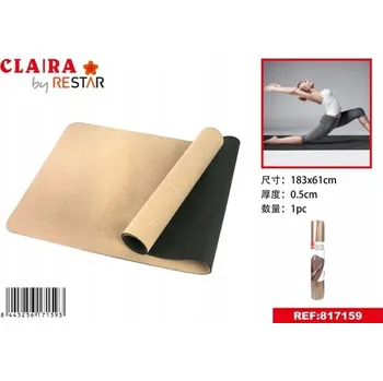 podložka na cvičení Podložka na jógu z korku 183x61 cm
