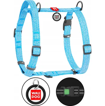 Postroj pro psa Bavlněný postroj pro psy ve tvaru písmene H, reflexní, vel. M , modrý