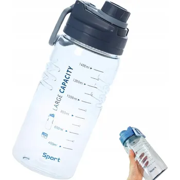 Láhev SPORTOVNÍ LÁHEV LAHEV NA PITÍ KANYSTR DO POSILOVNY 1.5L VZDUCHOTĚSNÁ S NÁUSTKEM