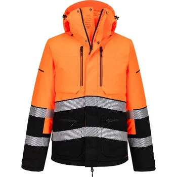 pracovní bunda PORTWEST Bunda EV467, zimní, reflexní, vysoká viditelnost POR-EV467OBRXXL 2XL Oranžová/černá