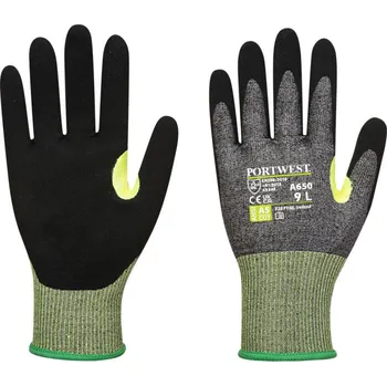 Pracovní rukavice PORTWEST Rukavice A650 - CT200 VHR15, nitrilové, neprořezné POR-A650G8RXXL 2XL Šedá/černá