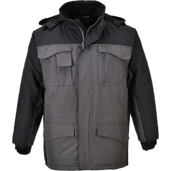 pracovní bunda PORTWEST Bunda RS Parka S562, voděodolná, zateplená POR-S562BYRXL XL Černá/šedá