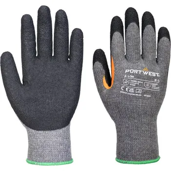Pracovní rukavice PORTWEST Rukavice A106 Grip 10 s latexovou výztuží palce POR-A106G8RS S Šedá/černá
