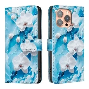 Pouzdro Book Binfen Painted Samsung A176, A266 Galaxy A17, A26 , Blue Orchid