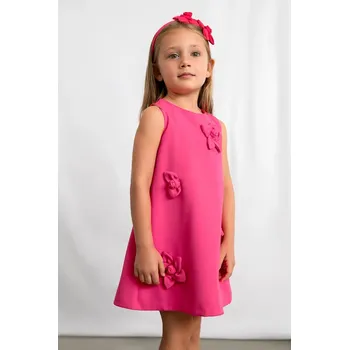 Dívčí šaty Dívčí šaty Mayoral 3922.6D.Mini.PPY2 růžová 42X, vel. 128