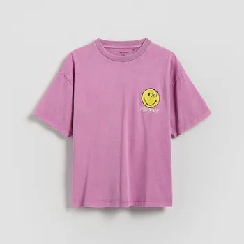 Chlapecké tričko Reserved - Tričko SmileyWorld® - fuchsiová - 986HR-43X - 986HR-43X-128