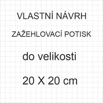 Textilní nažehlovací páska Potisk na zažehlení – vlastní motiv (od 1 kusu) M – do 20 × 20 cm