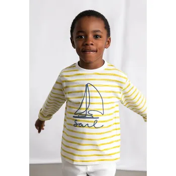 Dětské bavlněné tričko s dlouhým rukávem Mayoral 3083.5A.Mini.PPY2 bílá 00X, vel. 116