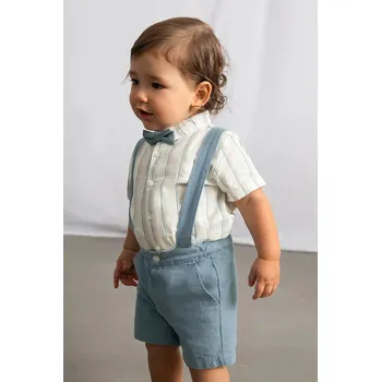 Kojenecká souprava Dětská bavlněná souprava Mayoral 1226.3A.Baby.PPY2 modrá 50X, vel. 74