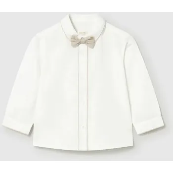 Chlapecká košile Dětská lněná košile Mayoral 1115.3A.Baby.PPY2 bílá 00X, vel. 92