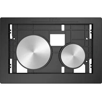 Splachovací tlačítko Tece TECEloop - Ovládání splachování, bez vrchního krytu, úprava proti otiskům prstů, tlačítka kartáčovaný nerez 9240669