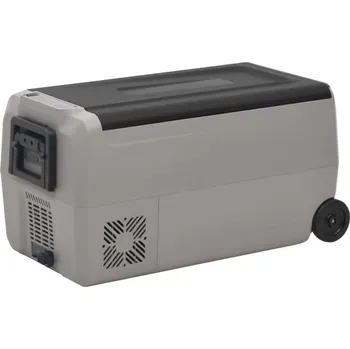 Chladicí box s kolečky a rukojetí černý a šedý 60 l PP a PE - 8720845718985
