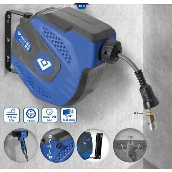 Autodílna Brilliant Tools BT161101 Automatické navíjecí zařízení vzduchotlakých hadic, Ø 8 mm x 10 m