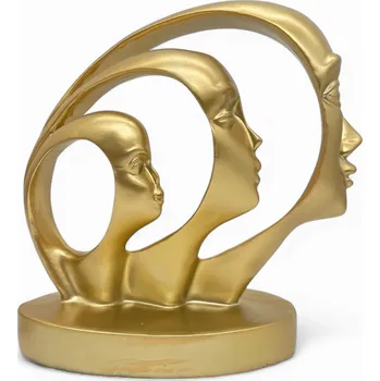 Obraz Socha ve zlaté barvě Obličeje 21 cm