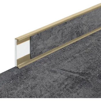 soklová lišta PVC vinylová soklová podlahová lišta Fortelock Business Forsen rugged canyon C021 beige - 200 x 5,8 x 1,2 cm