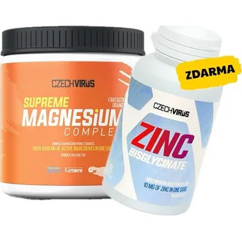 AKCE Czech Virus Supreme Magnesium Complex 340 g + ZDARMA Zinc Bisglycinate 60 cps