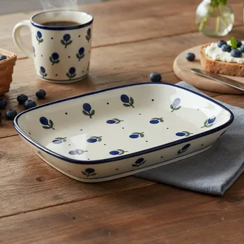 Talíř Ceramika Artystyczna Bolesławiec 18,5 x 15 cm - dek. 135X