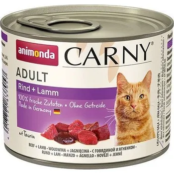 Krmivo pro kočku ANIMONDA konzerva CARNY Adult - hovězí, jehněčí 200g