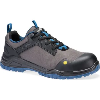 Pracovní obuv PORTWEST Obuv FE11 S3S ESD, polobotka POR-FE11BTE40 40 Černá/modrozelená