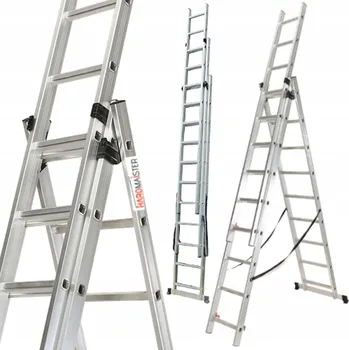 Žebřík Hliníkový Žebřík HardMaister 21 až 100 kg