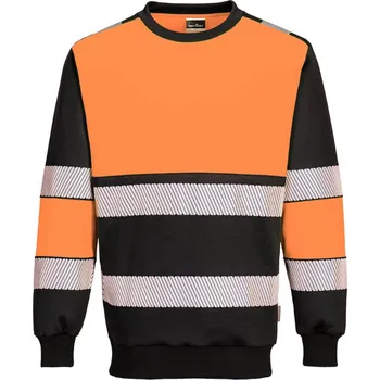 pracovní mikina PORTWEST Mikina PW376 H-Vis třída 1, reflexní POR-PW376OBR5XL 5XL Oranžová/černá